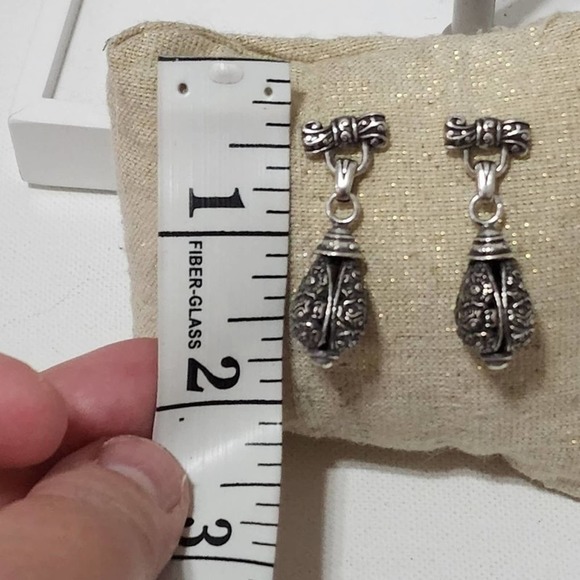 BRIGHTON vintage scrolled dangle‎ earrings - Picture 3 of 4